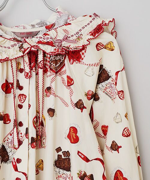 PINK HOUSE / ピンクハウス ロング・マキシ丈ワンピース | スウィートメモリーズプリントミディワンピース | 詳細3