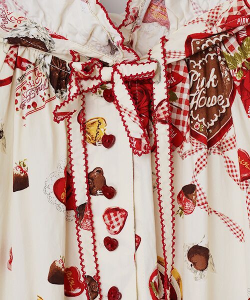 PINK HOUSE / ピンクハウス ロング・マキシ丈ワンピース | スウィートメモリーズプリントミディワンピース | 詳細6
