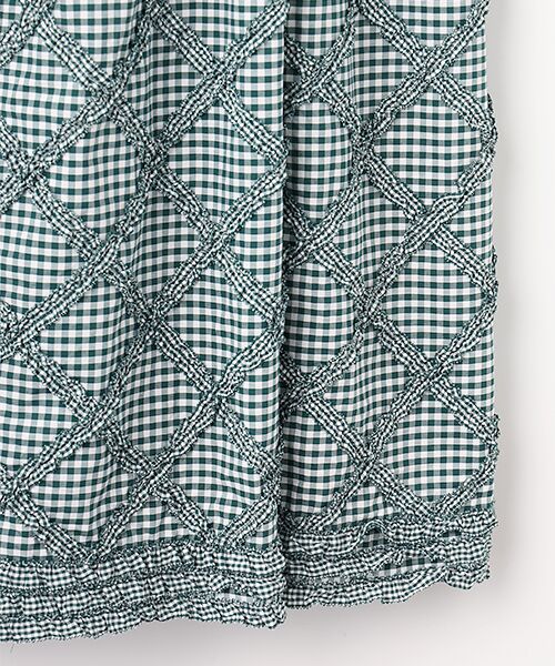 PINK HOUSE / ピンクハウス ロング・マキシ丈ワンピース | ギンガムチェックフリル使いミディワンピース | 詳細6