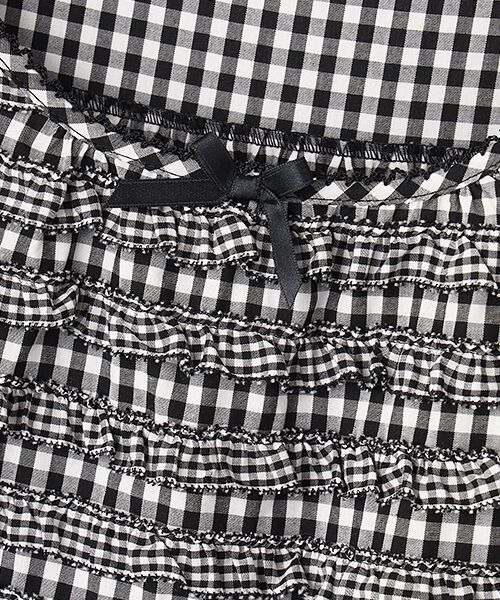 PINK HOUSE / ピンクハウス ロング・マキシ丈ワンピース | ギンガムチェックフリルワンピース | 詳細1