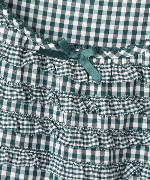 PINK HOUSE / ピンクハウス ロング・マキシ丈ワンピース | ギンガムチェックフリルワンピース | 詳細3