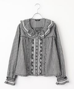 PINK HOUSE / ピンクハウス シャツ・ブラウス | ギンガムチェック襟付きブラウス