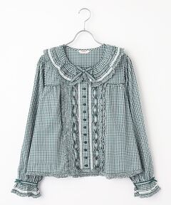 PINK HOUSE / ピンクハウス シャツ・ブラウス | ギンガムチェック襟付きブラウス