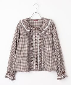 PINK HOUSE / ピンクハウス シャツ・ブラウス | ギンガムチェック襟付きブラウス