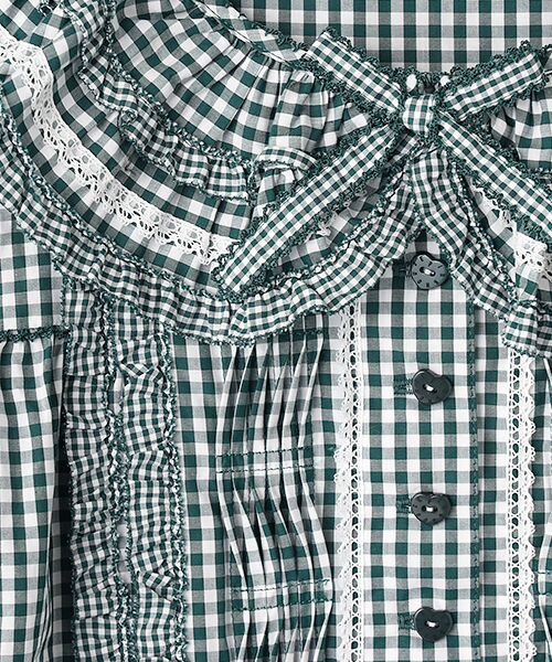 PINK HOUSE / ピンクハウス シャツ・ブラウス | ギンガムチェック襟付きブラウス | 詳細6