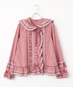 PINK HOUSE / ピンクハウス シャツ・ブラウス | ギンガムチェックオーバーブラウス