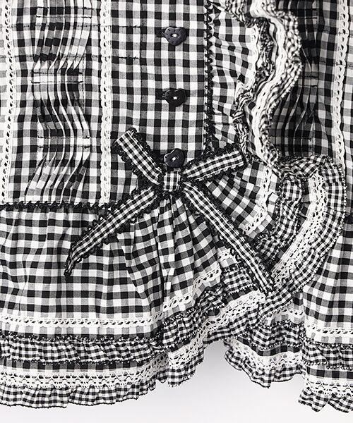 PINK HOUSE / ピンクハウス シャツ・ブラウス | ギンガムチェックオーバーブラウス | 詳細1