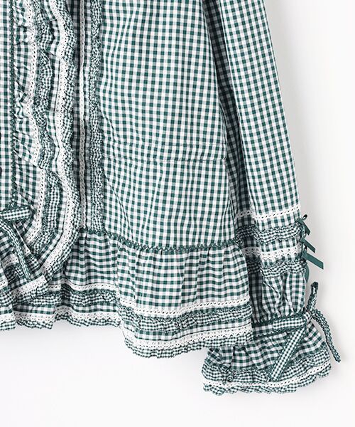 PINK HOUSE / ピンクハウス シャツ・ブラウス | ギンガムチェックオーバーブラウス | 詳細5