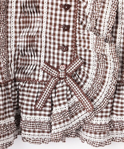 PINK HOUSE / ピンクハウス シャツ・ブラウス | ギンガムチェックオーバーブラウス | 詳細8