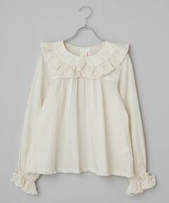 PINK HOUSE / ピンクハウス シャツ・ブラウス | フリル襟タイ付きローンブラウス