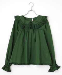 PINK HOUSE / ピンクハウス シャツ・ブラウス | フリル襟タイ付きローンブラウス