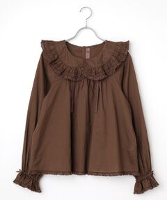 PINK HOUSE / ピンクハウス シャツ・ブラウス | フリル襟タイ付きローンブラウス