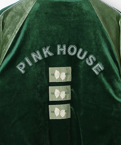 PINK HOUSE / ピンクハウス ブルゾン | ハートワッペン使いベロアブルゾン | 詳細9