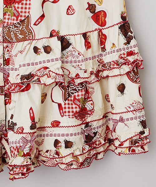 PINK HOUSE / ピンクハウス ロング・マキシ丈スカート | スウィートメモリーズプリントミディスカート | 詳細4