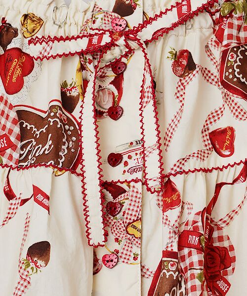 PINK HOUSE / ピンクハウス ロング・マキシ丈スカート | スウィートメモリーズプリントミディスカート | 詳細6