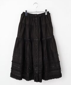 PINK HOUSE / ピンクハウス ロング・マキシ丈スカート | ローンティアードミディスカート