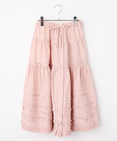 PINK HOUSE / ピンクハウス ロング・マキシ丈スカート | ローンティアードミディスカート