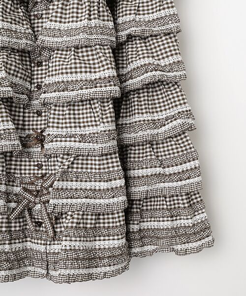 PINK HOUSE / ピンクハウス ロング・マキシ丈スカート | ギンガムチェックフリルスカート | 詳細6