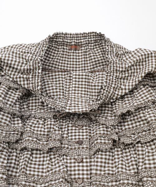 PINK HOUSE / ピンクハウス ロング・マキシ丈スカート | ギンガムチェックフリルスカート | 詳細7