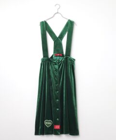 PINK HOUSE / ピンクハウス ロング・マキシ丈スカート | ベロア吊りスカート