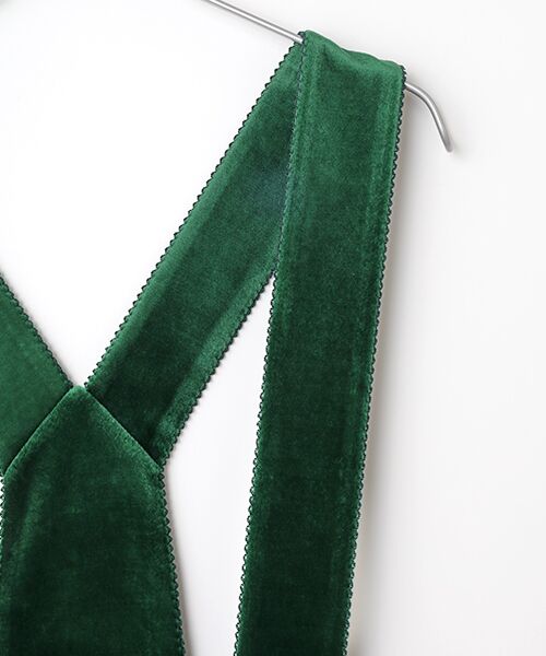 PINK HOUSE / ピンクハウス ロング・マキシ丈スカート | ベロア吊りスカート | 詳細4