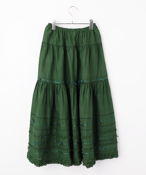 PINK HOUSE / ピンクハウス ロング・マキシ丈スカート | ローンティアードスカート | 詳細4