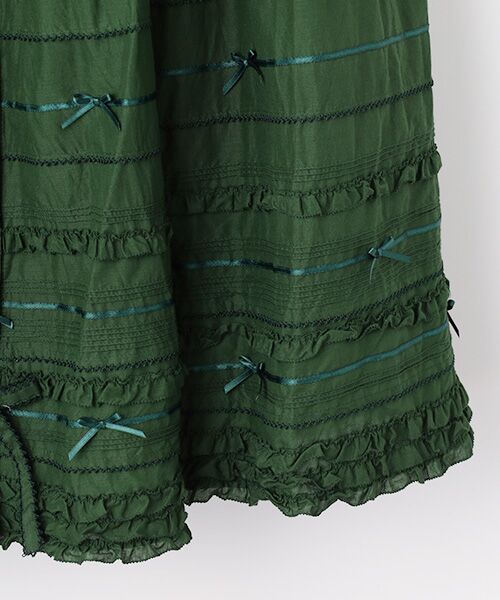 PINK HOUSE / ピンクハウス ロング・マキシ丈スカート | ローンティアードスカート | 詳細6