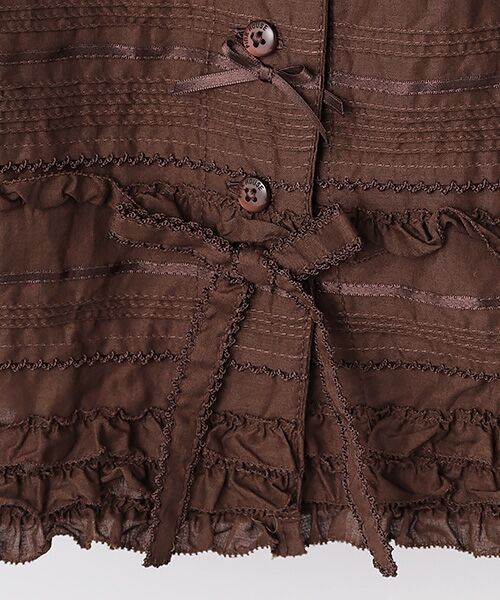 PINK HOUSE / ピンクハウス ロング・マキシ丈スカート | ローンティアードスカート | 詳細10