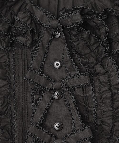 PINK HOUSE / ピンクハウス ベスト | リボンモチーフいっぱいローンベスト | 詳細1