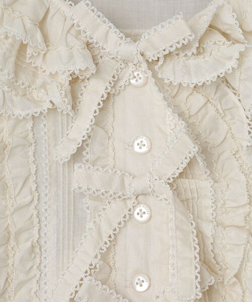 PINK HOUSE / ピンクハウス ベスト | リボンモチーフいっぱいローンベスト | 詳細2