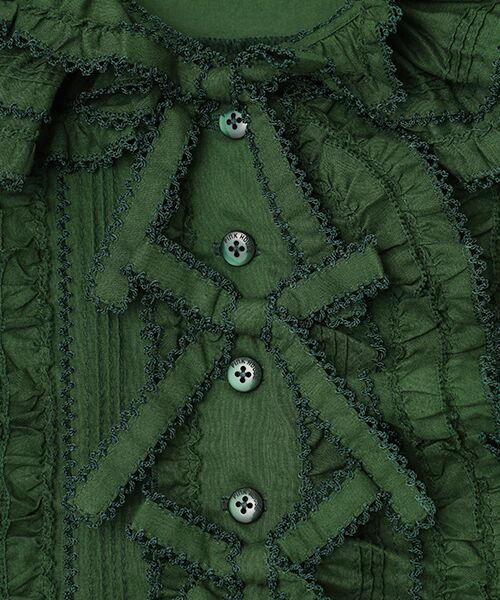 PINK HOUSE / ピンクハウス ベスト | リボンモチーフいっぱいローンベスト | 詳細4