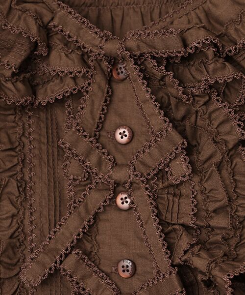 PINK HOUSE / ピンクハウス ベスト | リボンモチーフいっぱいローンベスト | 詳細8