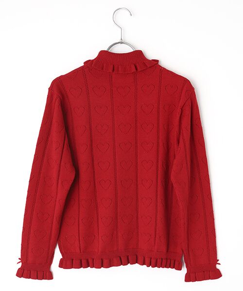 PINK HOUSE / ピンクハウス ニット・セーター | ハート透かし柄タートルニット | 詳細3