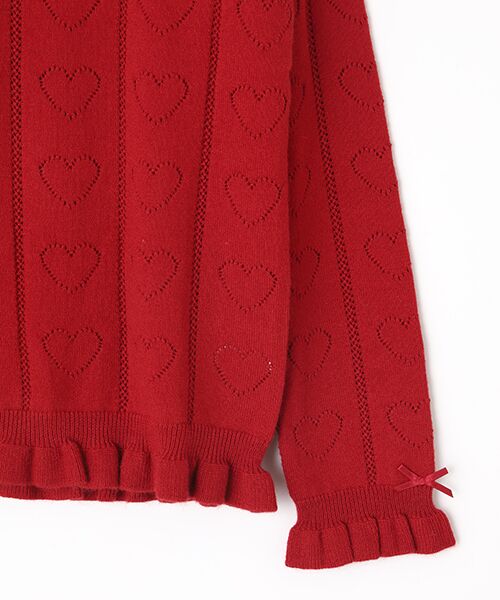 PINK HOUSE / ピンクハウス ニット・セーター | ハート透かし柄タートルニット | 詳細5