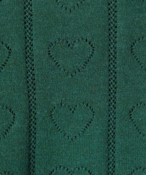 PINK HOUSE / ピンクハウス ニット・セーター | ハート透かし柄タートルニット | 詳細8