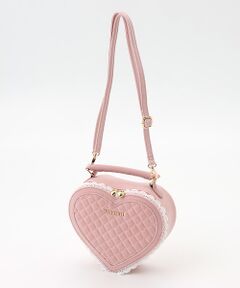 PINK HOUSE / ピンクハウス ハンドバッグ | ハート型ベロアバッグ