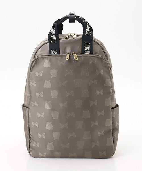 PINK HOUSE / ピンクハウス リュック・バックパック | テディ＆リボンジャガードプリントリュック | 詳細1