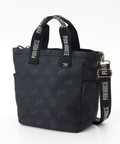 PINK HOUSE / ピンクハウス トートバッグ | テディ＆リボンジャガードプリントバッグ