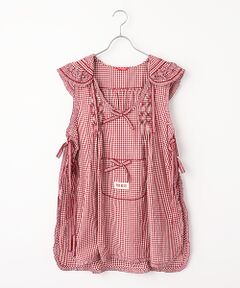 PINK HOUSE / ピンクハウス その他トップス | ギンガムチェックフード付きタブリエ