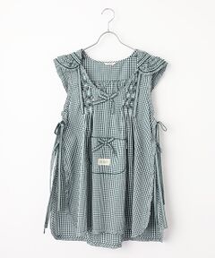 PINK HOUSE / ピンクハウス その他トップス | ギンガムチェックフード付きタブリエ