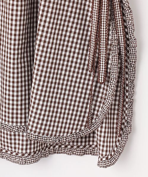 PINK HOUSE / ピンクハウス その他トップス | ギンガムチェックフード付きタブリエ | 詳細6