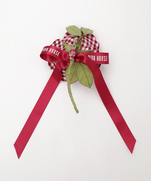 PINK HOUSE / ピンクハウス ブローチ・コサージュ | ギンガムチェックフラワーコサージュ | 詳細1