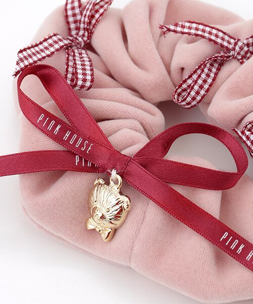 PINK HOUSE / ピンクハウス ヘアゴム・シュシュ | リボンいっぱいベロアシュシュ | 詳細4