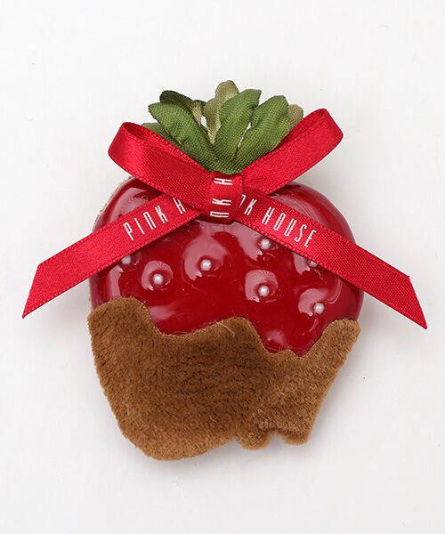 PINK HOUSE / ピンクハウス ブローチ・コサージュ | テディ＆ストロベリーミニブローチ | 詳細4
