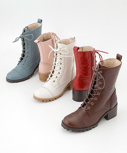 PINK HOUSE / ピンクハウス ブーツ（ショート丈） | レースアップブーツ | 詳細7