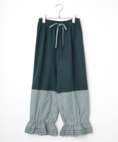 PINK HOUSE / ピンクハウス その他パンツ | 裾ギンガムチェック使いドロワーズ