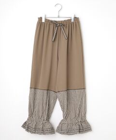 PINK HOUSE / ピンクハウス その他パンツ | 裾ギンガムチェック使いドロワーズ