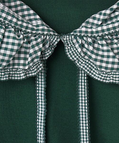 PINK HOUSE / ピンクハウス カットソー | ギンガムチェックフリル襟使いカットソー | 詳細3