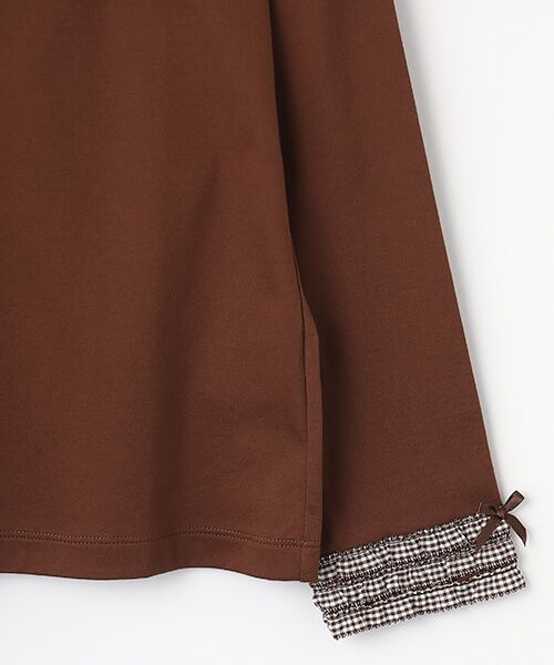 PINK HOUSE / ピンクハウス カットソー | ギンガムチェックフリル襟使いカットソー | 詳細6