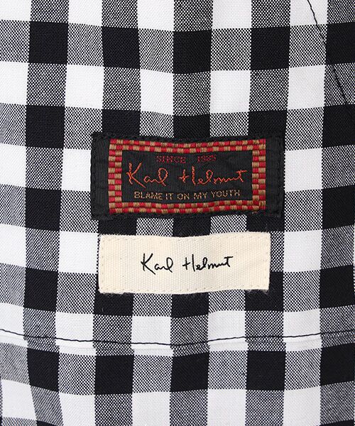 PINK HOUSE / ピンクハウス シャツ・ブラウス | Ｋロゴワッペン付きギンガムチェックブラウス | 詳細1